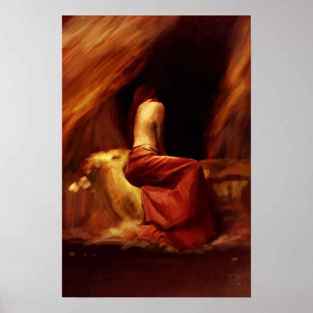 Bedauernd kleines Poster malen (Vorne)