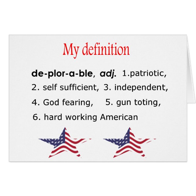 Bedauernswert, meine Definition (Vorderseite (Horizontal))