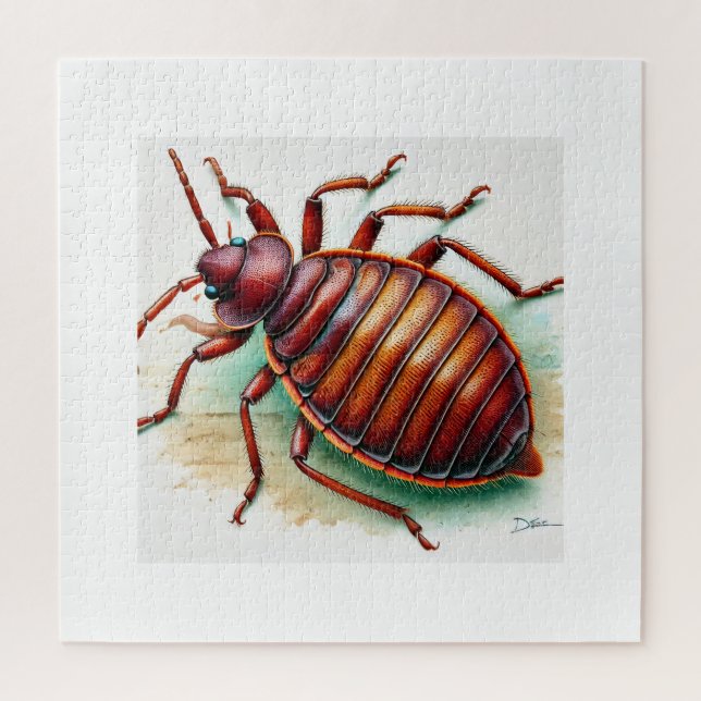 Bedbug dorsal view 160924IREF212 - Watercolor Puzzle (Vertikal)