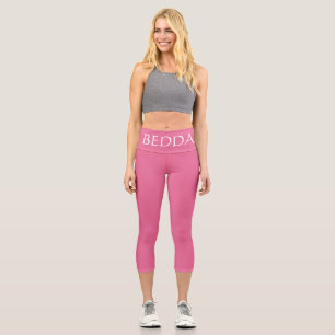 BEDDA Pink) Capri Leggings