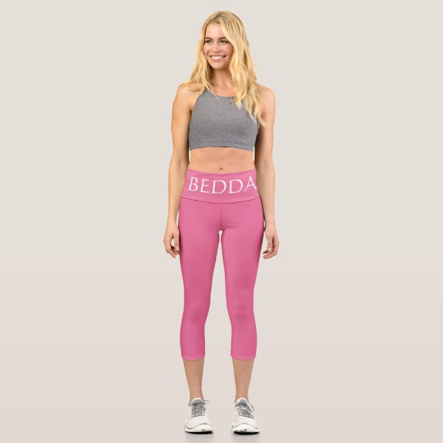 BEDDA Pink) Capri Leggings (Vorderseite)