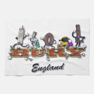 Bedecken-Cartooncharaktere Geschirrtuch