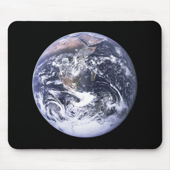 Bedecken Sie von Apollo 17 mit Erde Mousepad (Vorne)