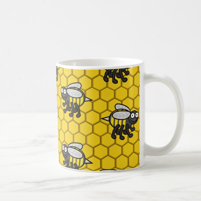 Bedeckt in Bienen-Tasse 2 Tasse (Rechts)