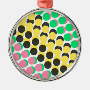 Bedeckte Punkte Silbernes Ornament