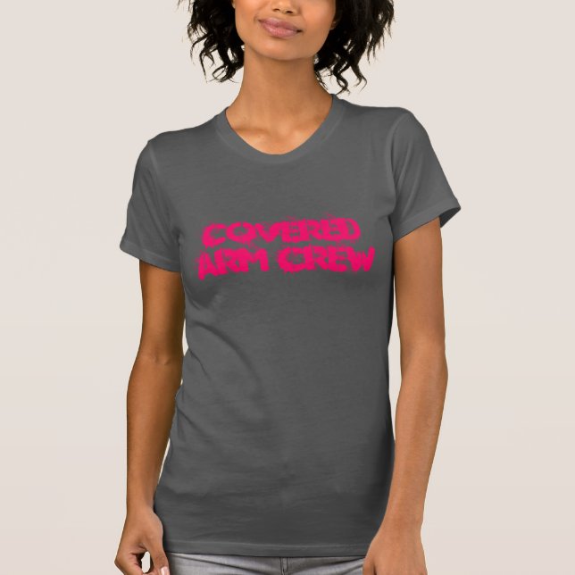 Bedeckter Arm-Crew-T - Shirt (Vorderseite)