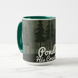 Bedenke Seine Schöpfung | Serene Forest Islamische Tasse