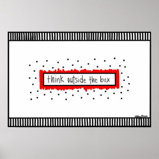 Bedenken Sie die Box Print Poster