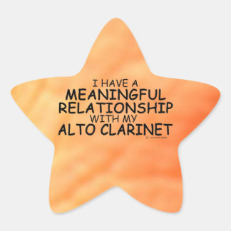 Bedeutende Beziehung Alto Clarinet Star Sticker