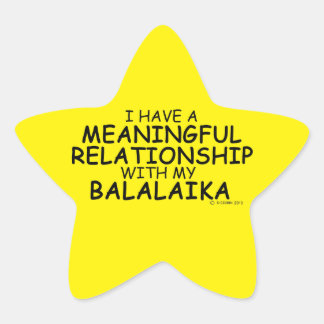Bedeutende Beziehung Balalaika Star Sticker