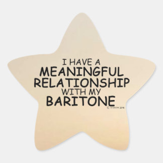 Bedeutende Beziehung Baritone Star Sticker
