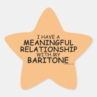 Bedeutende Beziehung Baritone Star Sticker