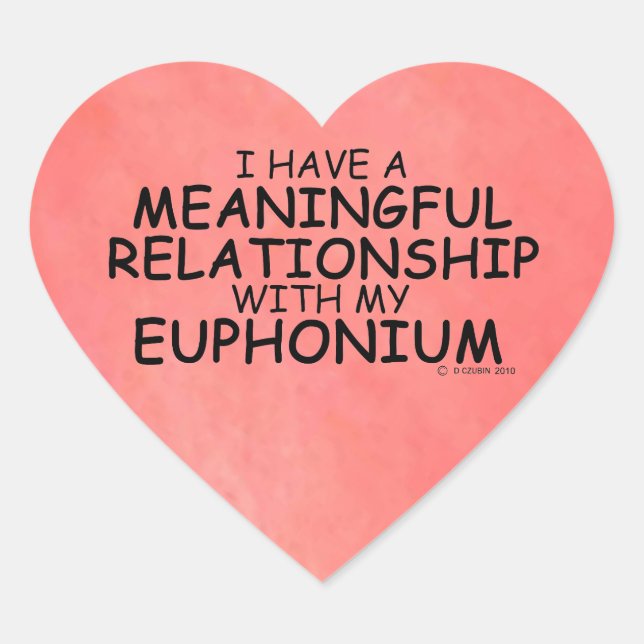 Bedeutende Beziehung Euphonium Heart Sticker (Vorderseite)