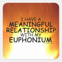 Bedeutende Beziehung Euphonium Square Sticker