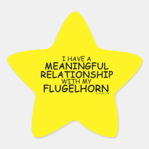 Bedeutende Beziehung Flugelhorn Star Sticker