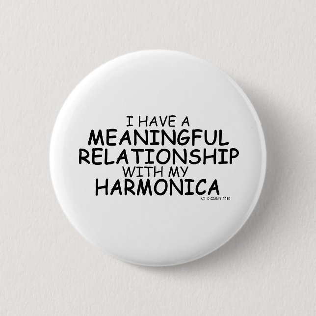 Bedeutende Beziehung Harmonica Button (Vorderseite)