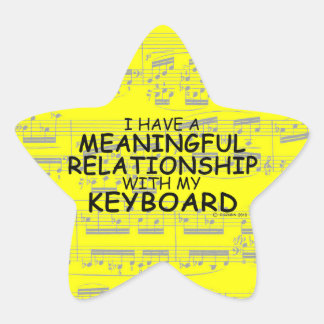 Bedeutende Beziehung Keyboard Star Sticker