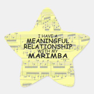 Bedeutende Beziehung Marimba Star Sticker