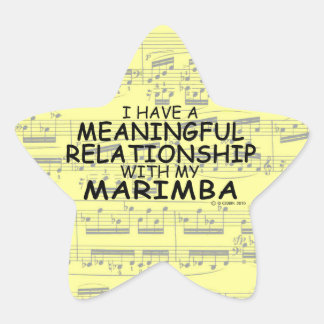 Bedeutende Beziehung Marimba Star Sticker