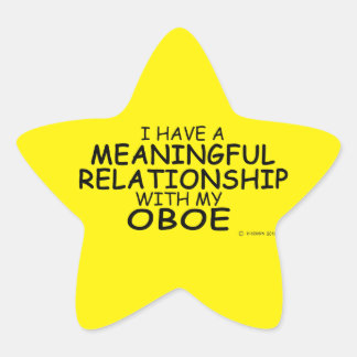 Bedeutende Beziehung Oboe Star Sticker