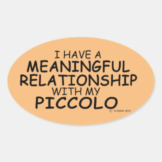 Bedeutende Beziehung Piccolo Oval Sticker