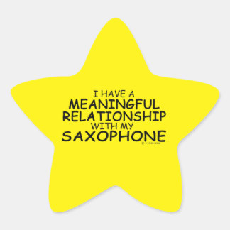 Bedeutende Beziehung Saxophon-Star-Sticker Stern-Aufkleber