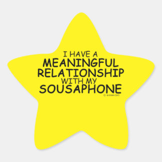 Bedeutende Beziehung Sousaphone Star Sticker