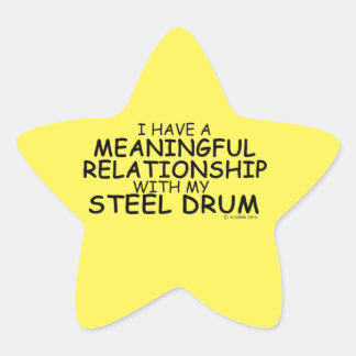 Bedeutende Beziehung Steel Drum Star Sticker