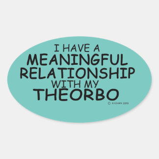 Bedeutende Beziehung Theorbo Oval Sticker