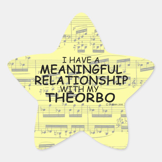 Bedeutende Beziehung Theorbo Star Sticker (Vorderseite)