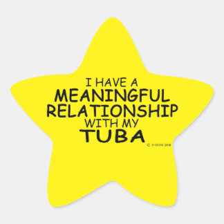Bedeutende Beziehung Tuba Star Sticker