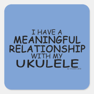 Bedeutende Beziehung Ukulele Square Sticker