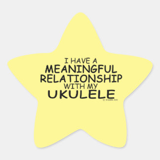 Bedeutende Beziehung Ukulele Star Sticker