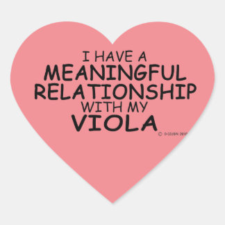 Bedeutende Beziehung Viola Heart Sticker