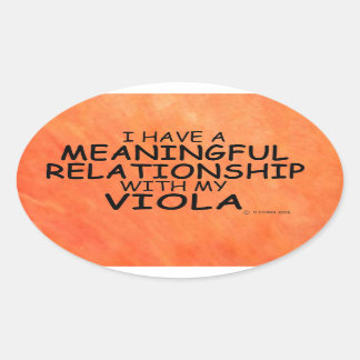 Bedeutende Beziehung Viola Oval Sticker