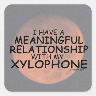 Bedeutende Beziehung Xylophone Square Sticker