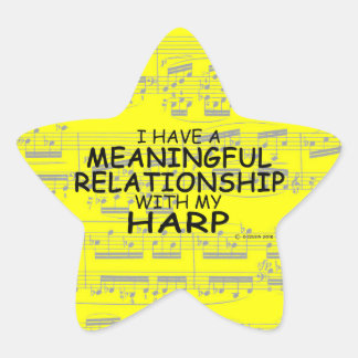 Bedeutende Beziehungen Harp Star Sticker
