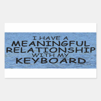 Bedeutende Relationship-Tastatur, rechteckiger Sti Aufkleber