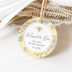 Bedeutet, Aufkleber zu sein. Bienenstück-Brautpart Geschenkanhänger