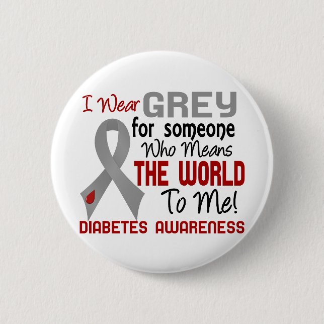 Bedeutet die Welt zu mir Diabetes 2 Button (Vorderseite)