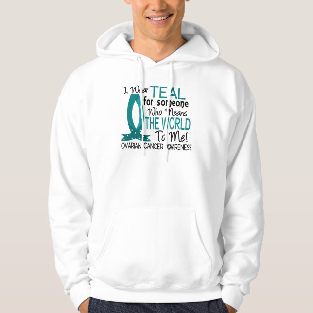Bedeutet die Welt zu mir Eierstockkrebs Hoodie (Vorderseite)