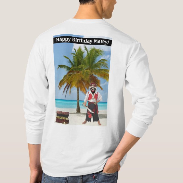 bedeutet langärmeliges Abschlagen. Alles Gute zum  T-Shirt (Rückseite)