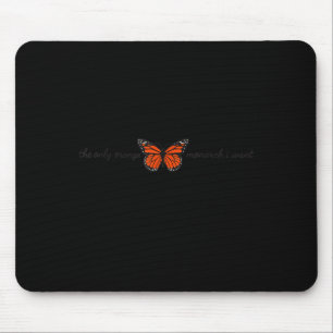 Bedeutsam Der einzige orange Monarch Schmetterling Mousepad
