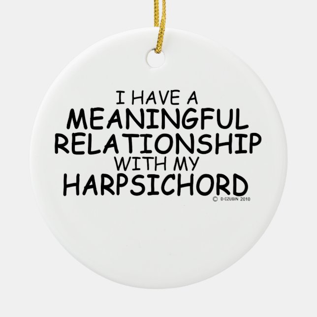 Bedeutsame Beziehung Harpsichord Keramikornament (Vorne)