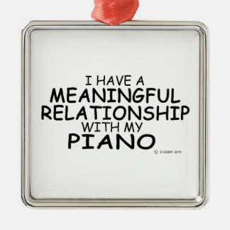 Bedeutsame Beziehung Piano Silbernes Ornament