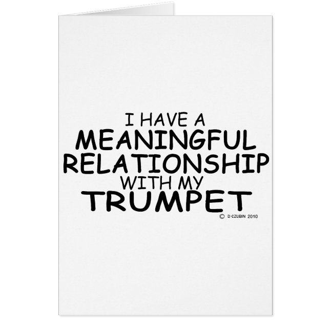 Bedeutsame Beziehung Trumpet (Vorne)