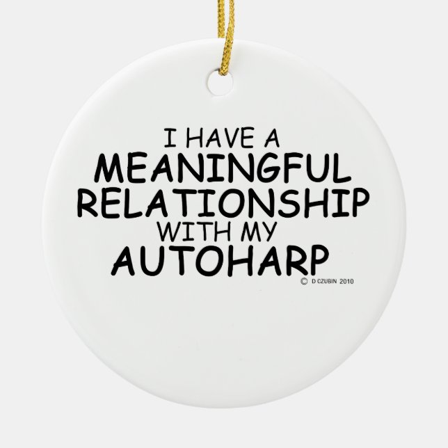 Bedeutung der Beziehung Autoharp Keramikornament (Vorne)