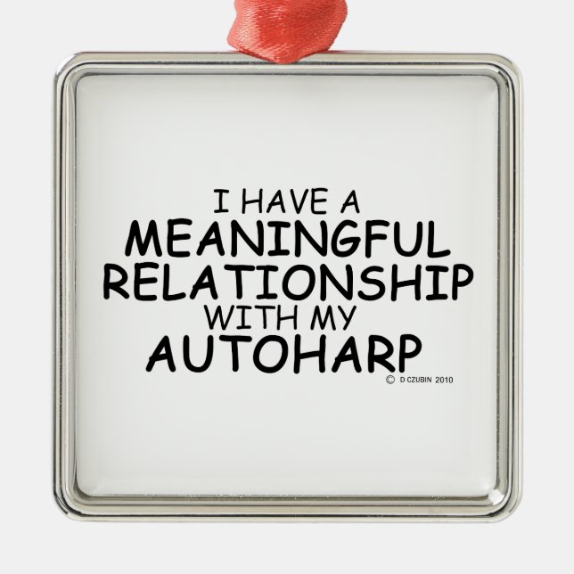 Bedeutung der Beziehung Autoharp Ornament Aus Metall (Vorne)