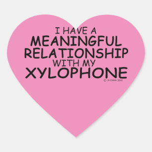 Bedeutung der Beziehung Xylophone Heart Sticker