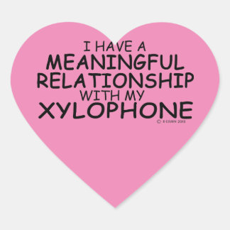 Bedeutung der Beziehung Xylophone Heart Sticker